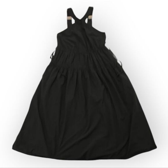 Madewell 100% Cotton Black Halter Midi Sundress Sz 2 - Picture 8 of 16
